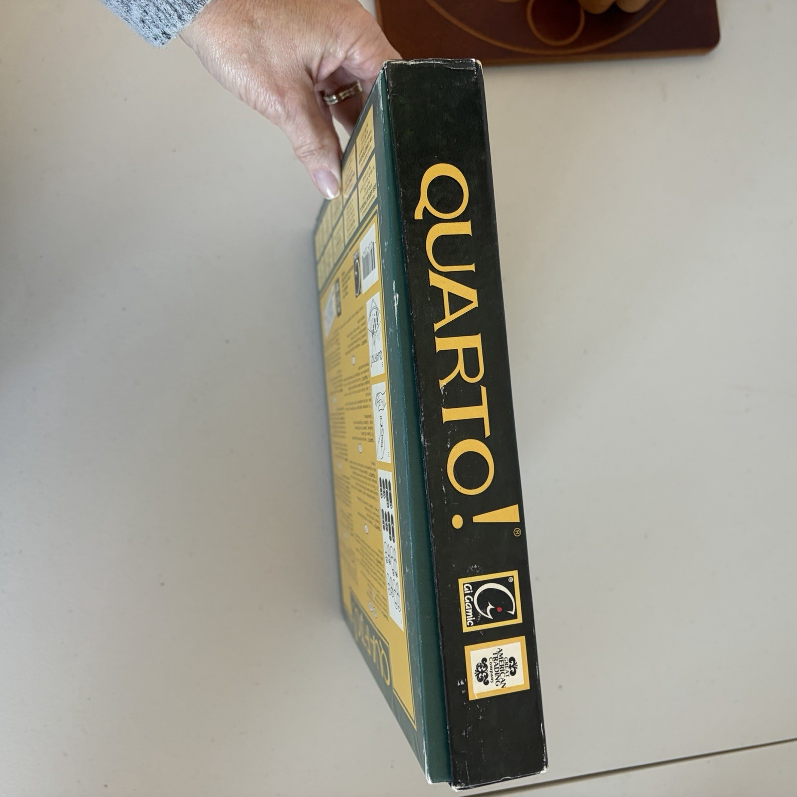 QUARTO! Wooden Board Game Vintage 1993 Gigamic, Mensa Select Complete!