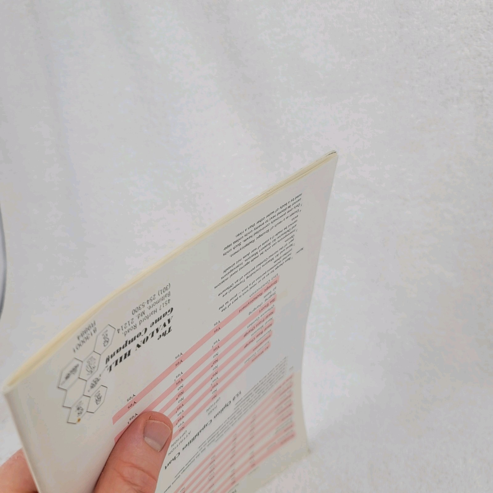 Rise & Decline Third Reich Vtg Game Parts Instruction Manual Only Very Good