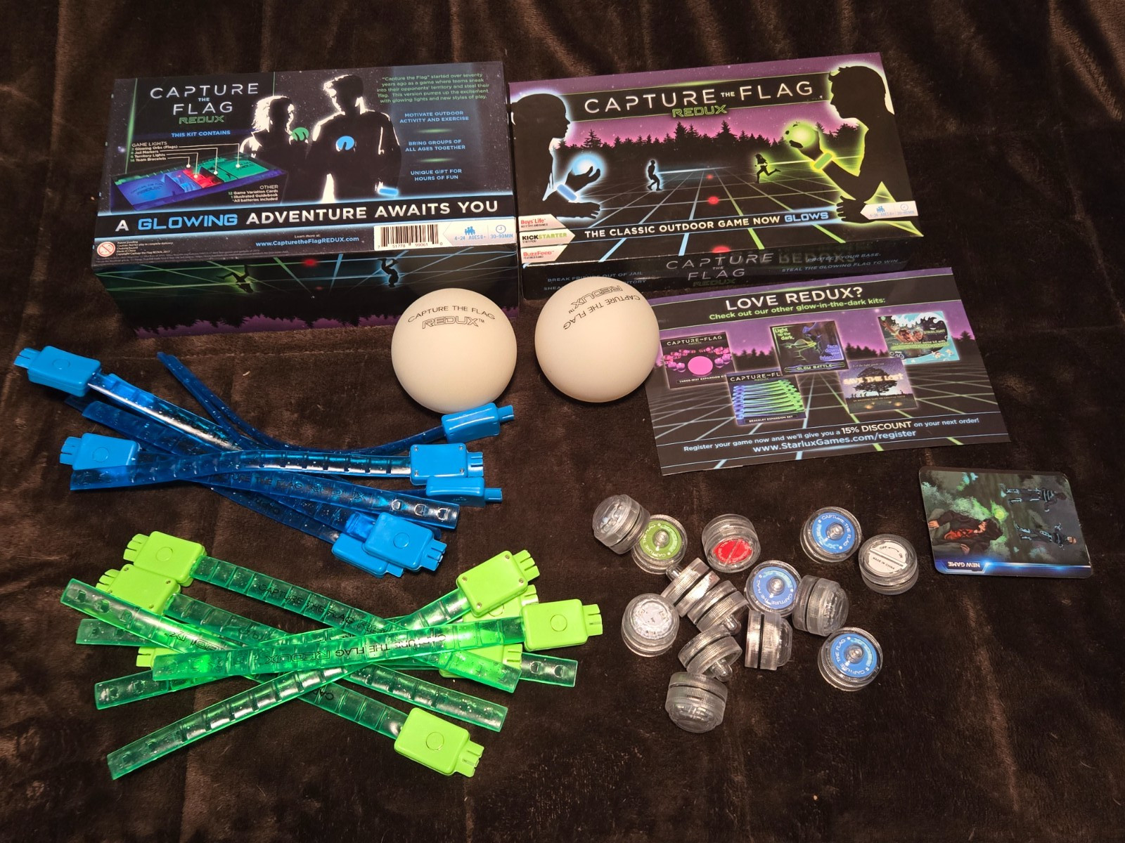 Capture the Flag REDUX Outdoor Game Glow in the Dark Summer Starlux-COMPLETE