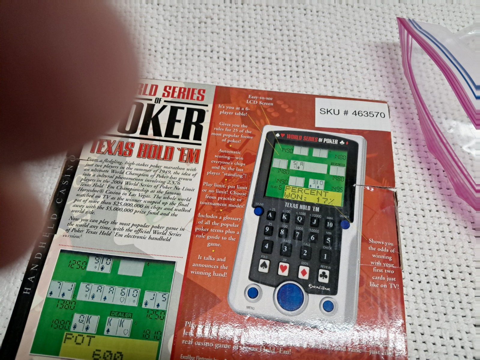 brand new World Series of Poker Excalibur Electronic Texas Hold ‘Em Handheld