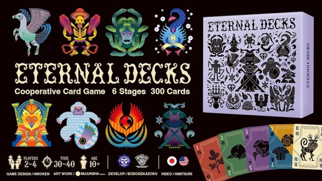 ETERNAL DECKS 1-4 Players Co-op Board Game TRICKTAKERS GAMES Japan