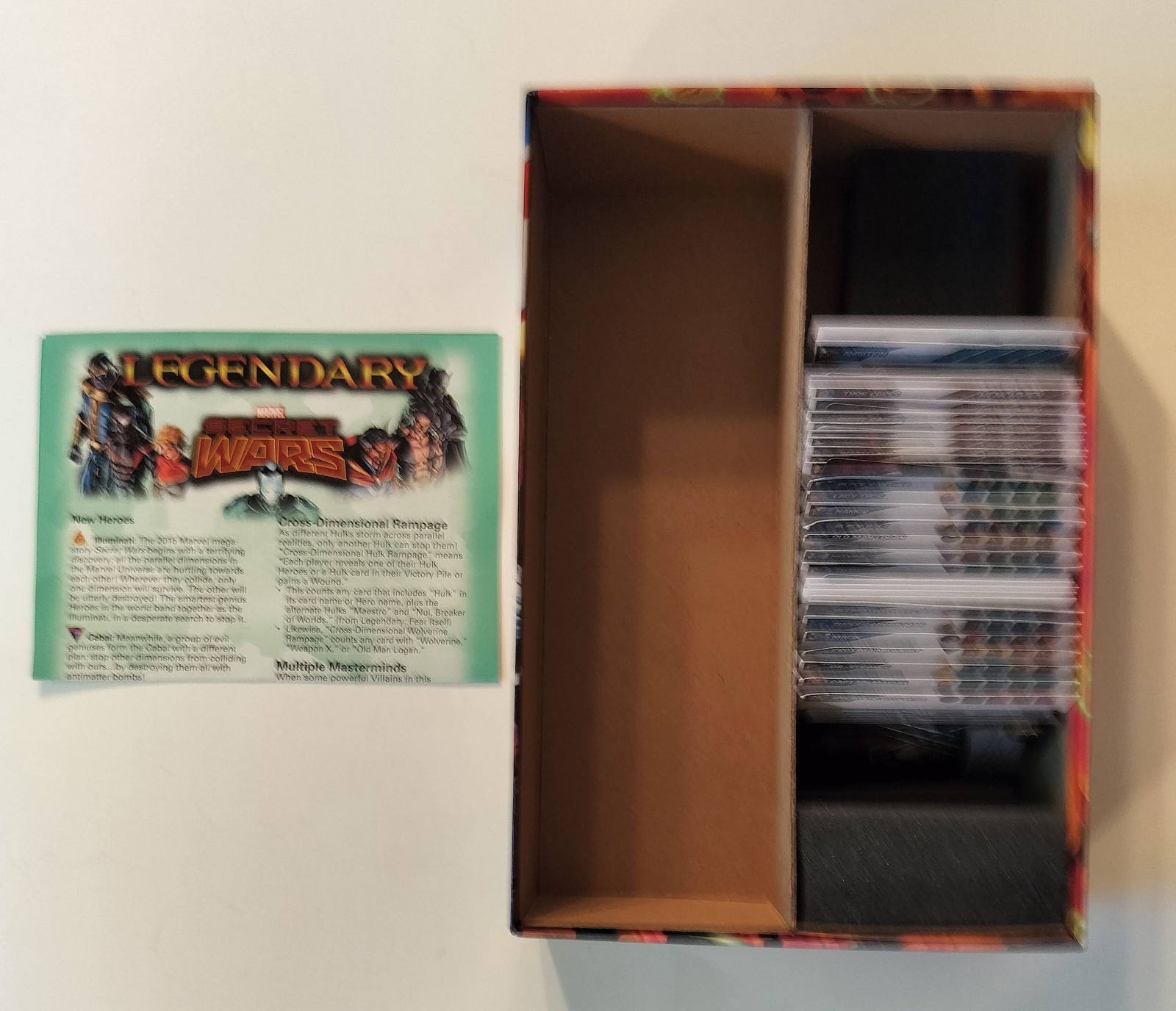 Marvel Legendary Secret Wars Volume 1 Custom Dividers Deck Building Card Game