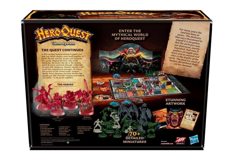 Monopoly Avalon Hill Heroquest Game System Fantasy Miniature Dungeon Crawler