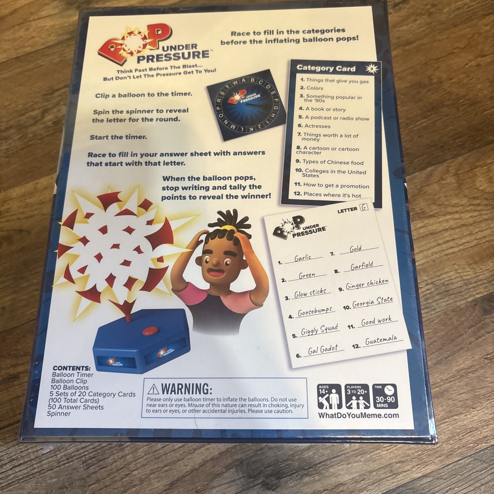 New Pop Under Pressure Game from the makers of What do you Meme? Sealed