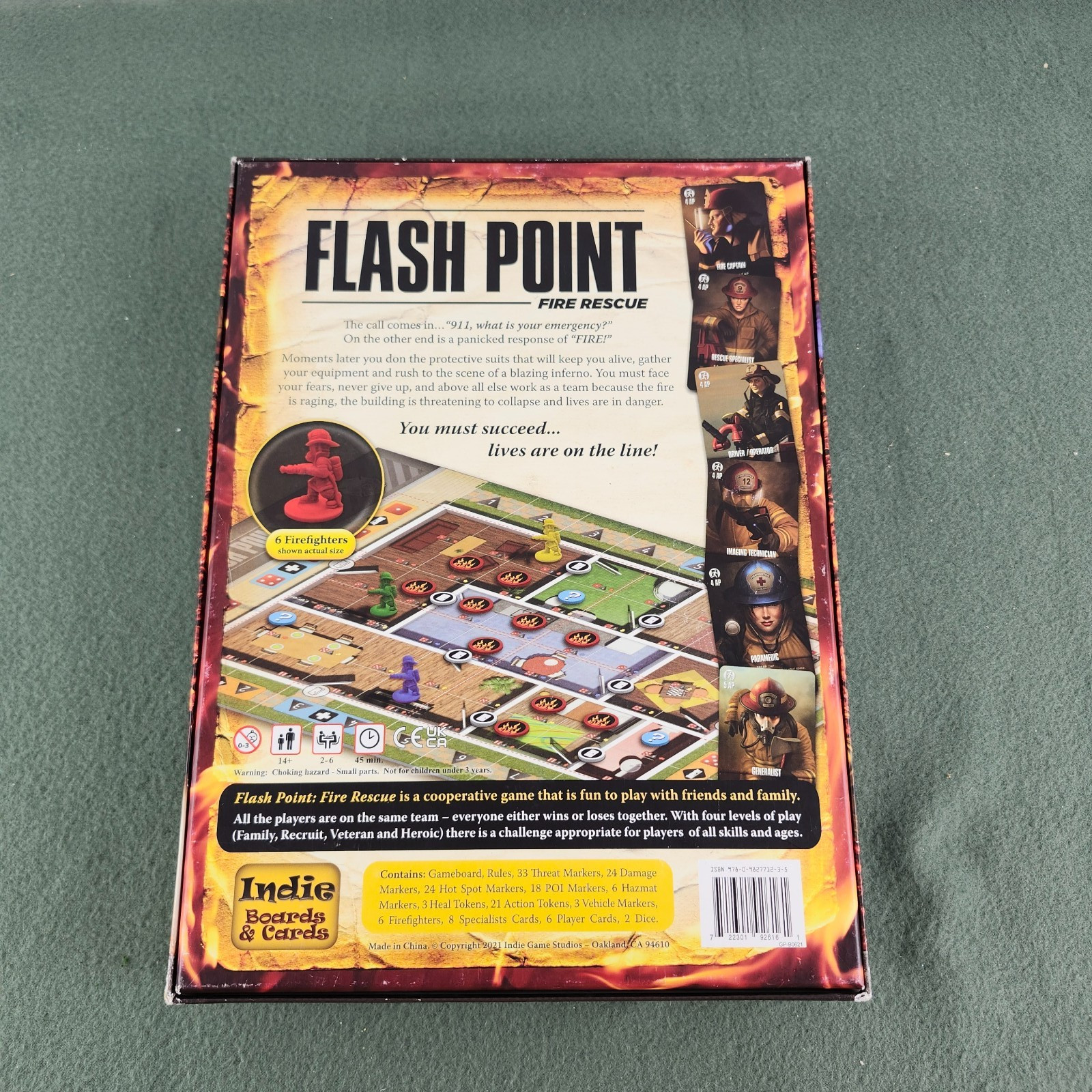 Flash Point Fire Rescue Board Game 2011 Indie Boards & Cards Complete Sealed