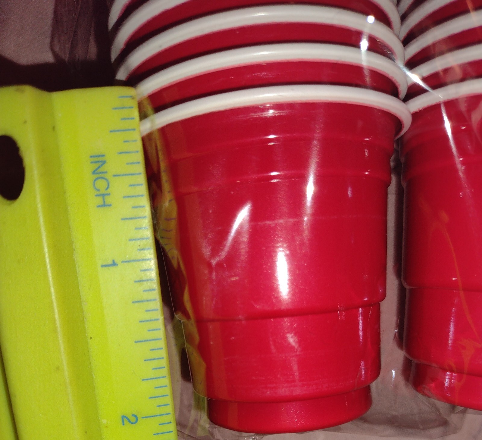 Mini Beer Pong Set- 24 cups & 8 mini balls – Enuf for 2 Games – Frat Party Fun