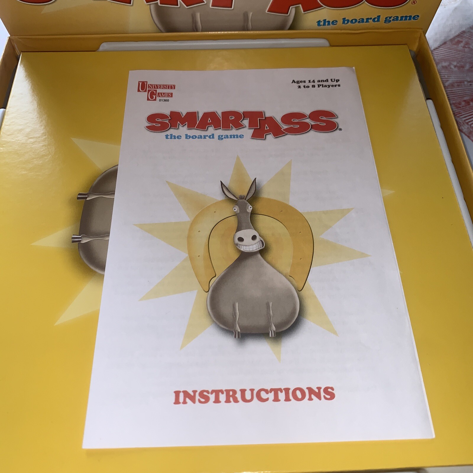 Smart Ass Board Game Trivia Fast Pace Party Family Night Ages 14 And Up Complete