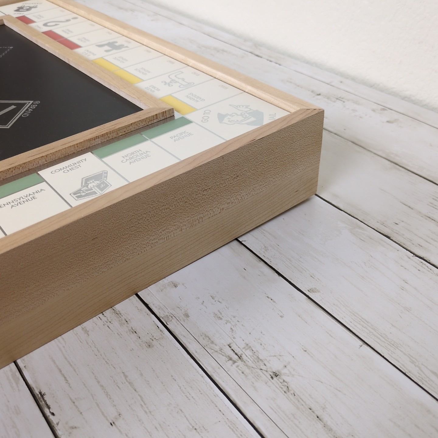 Monopoly Deluxe Edition with Luxury Wood Cabinet Maple Wood Gαme Company O/Box