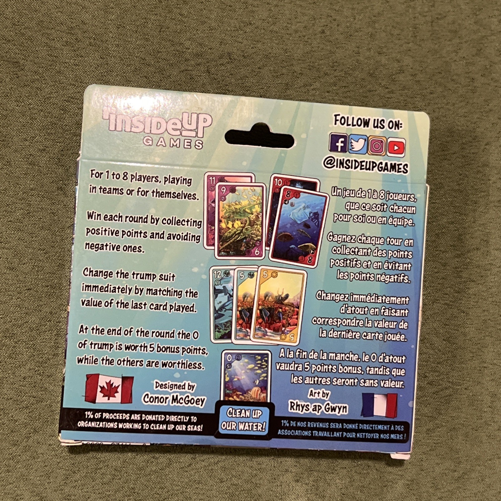 Inside Up Games Board Game Sea Change Box New