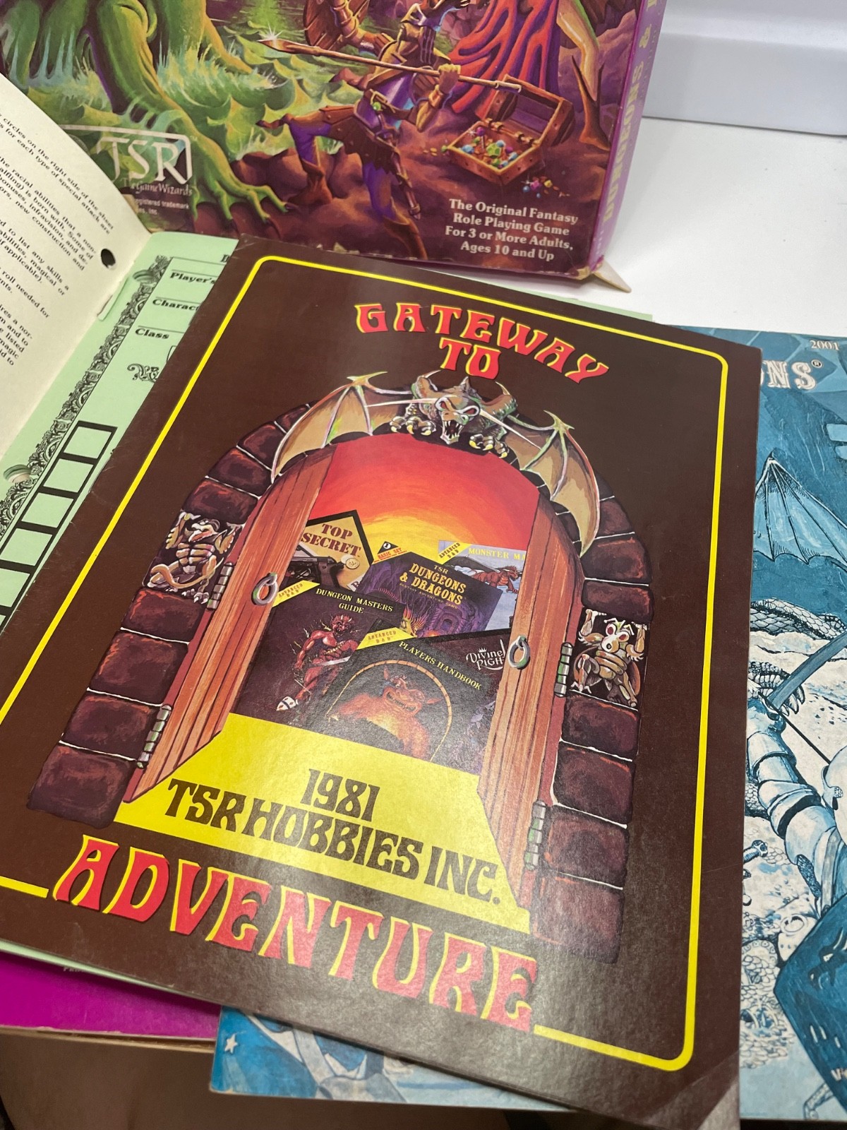1981 Dungeons & Dragons D&D Adventure Vintage 1st Basic Set #1011 Purple TSR