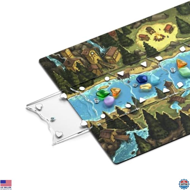 Deluxe River Valley Glassworks Board Game for Families – 1-5 Players, 20 Min