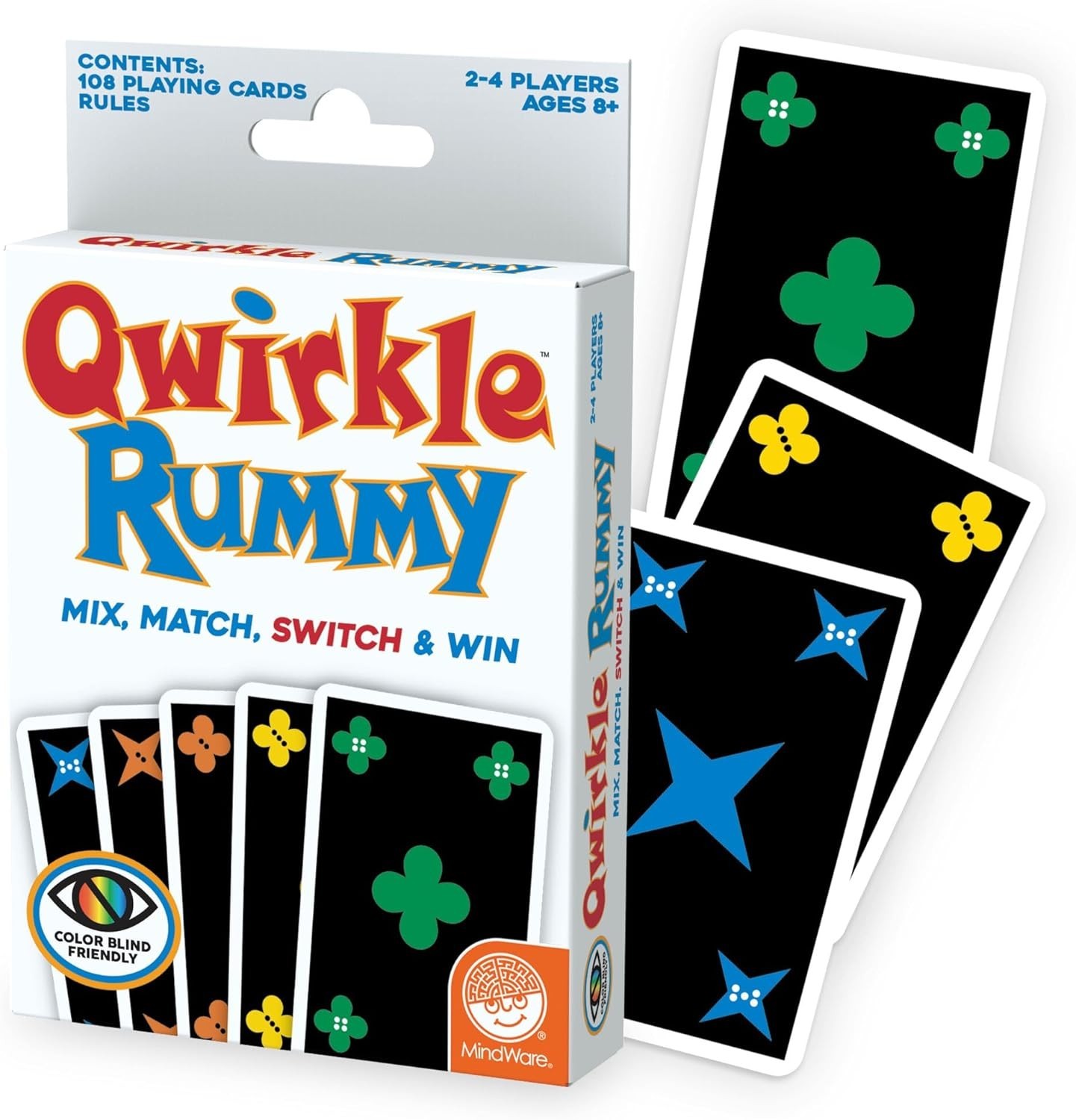 Qwirkle Rummy: Classic Card Game for Skill-Building Fun with 108 Colorful Cards!