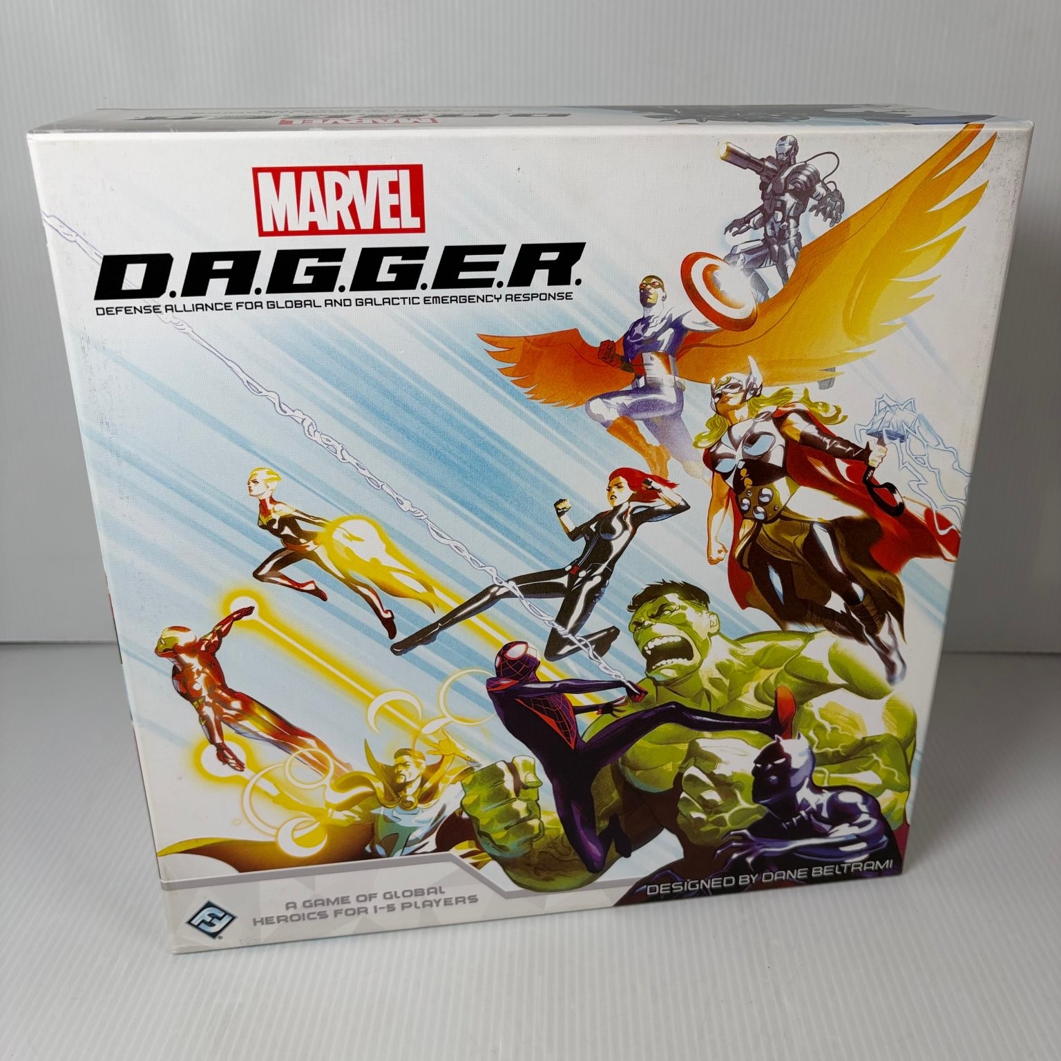 Marvel D.A.G.G.E.R. Fantasy Flight Board Game 1-5 Players Avengers Complete