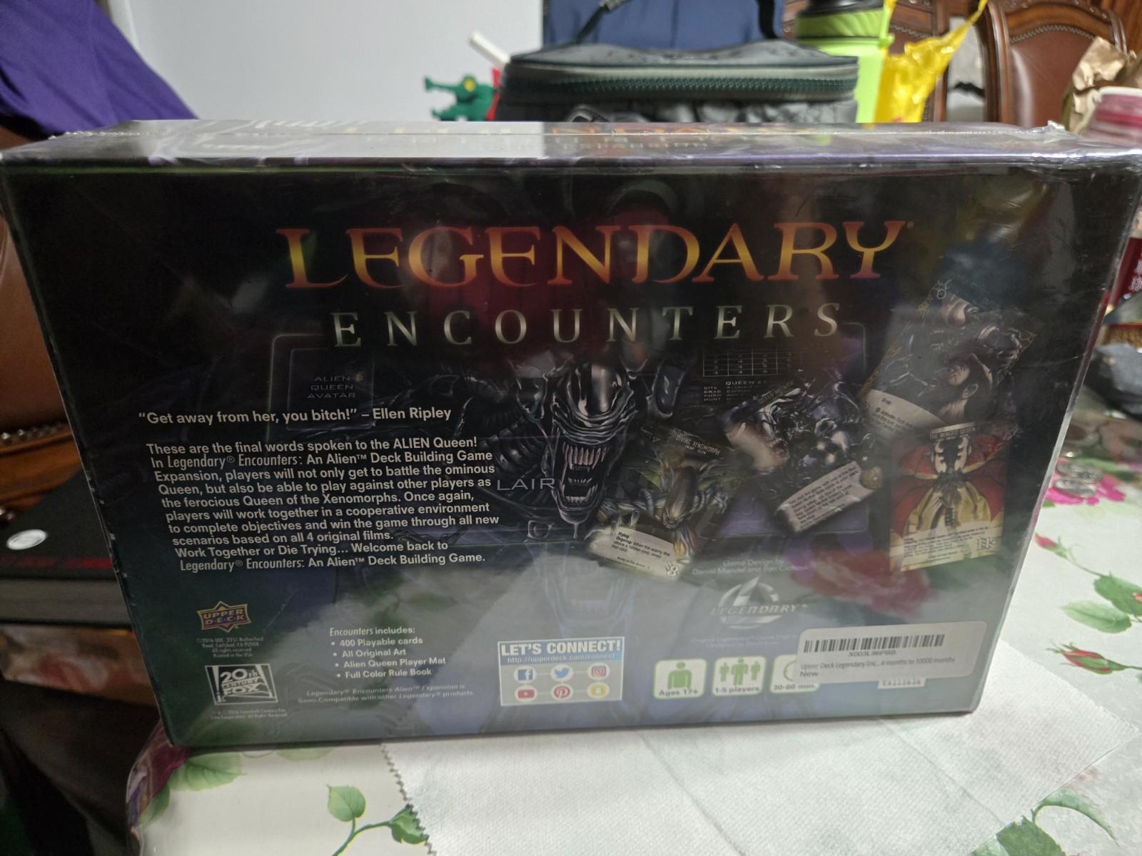 Upper Deck Legendary Encounters: an Alien Expansion Game NEW