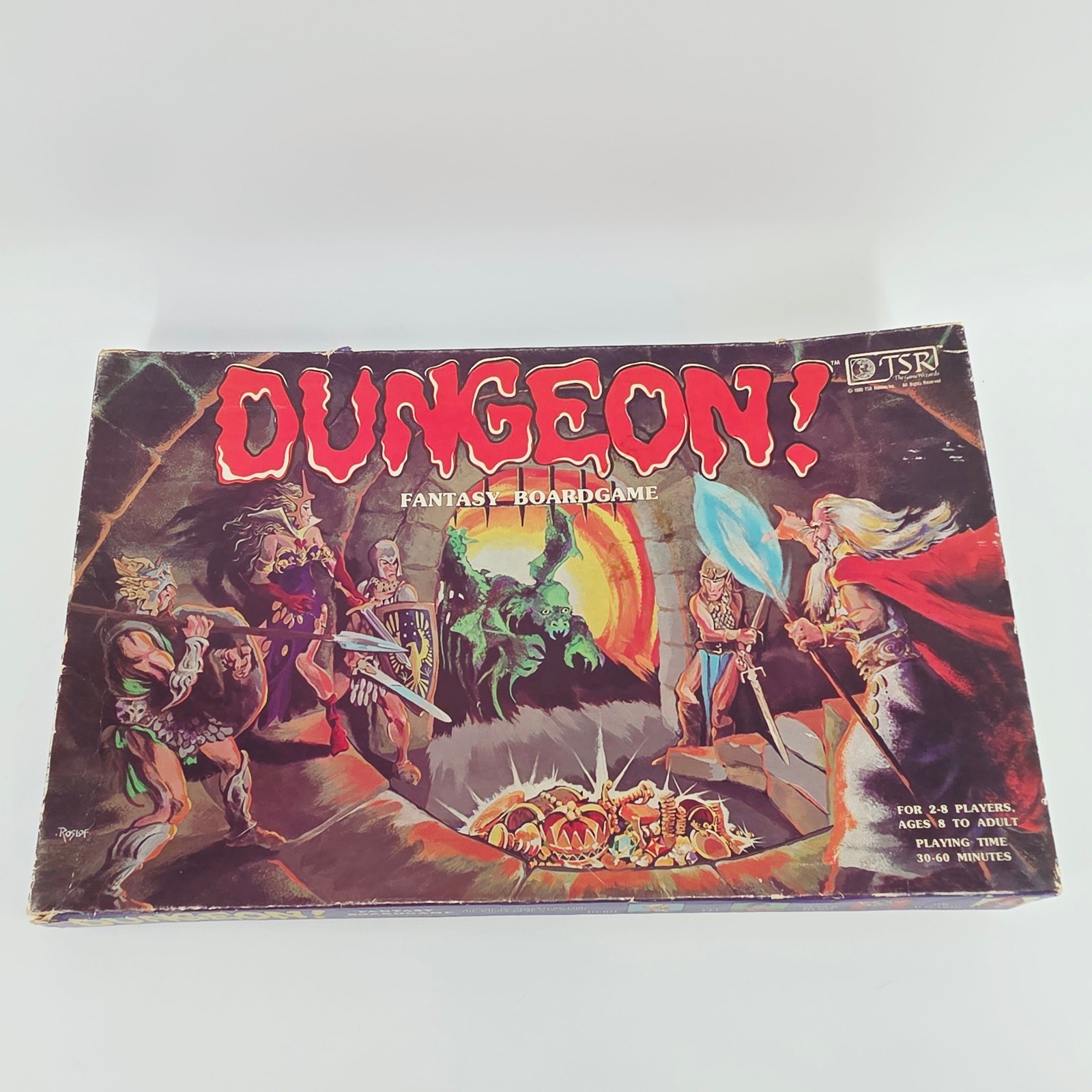 Dungeon! Vintage 1981 TSR Fantasy Boardgame Dungeons & Dragons Era Incomplete