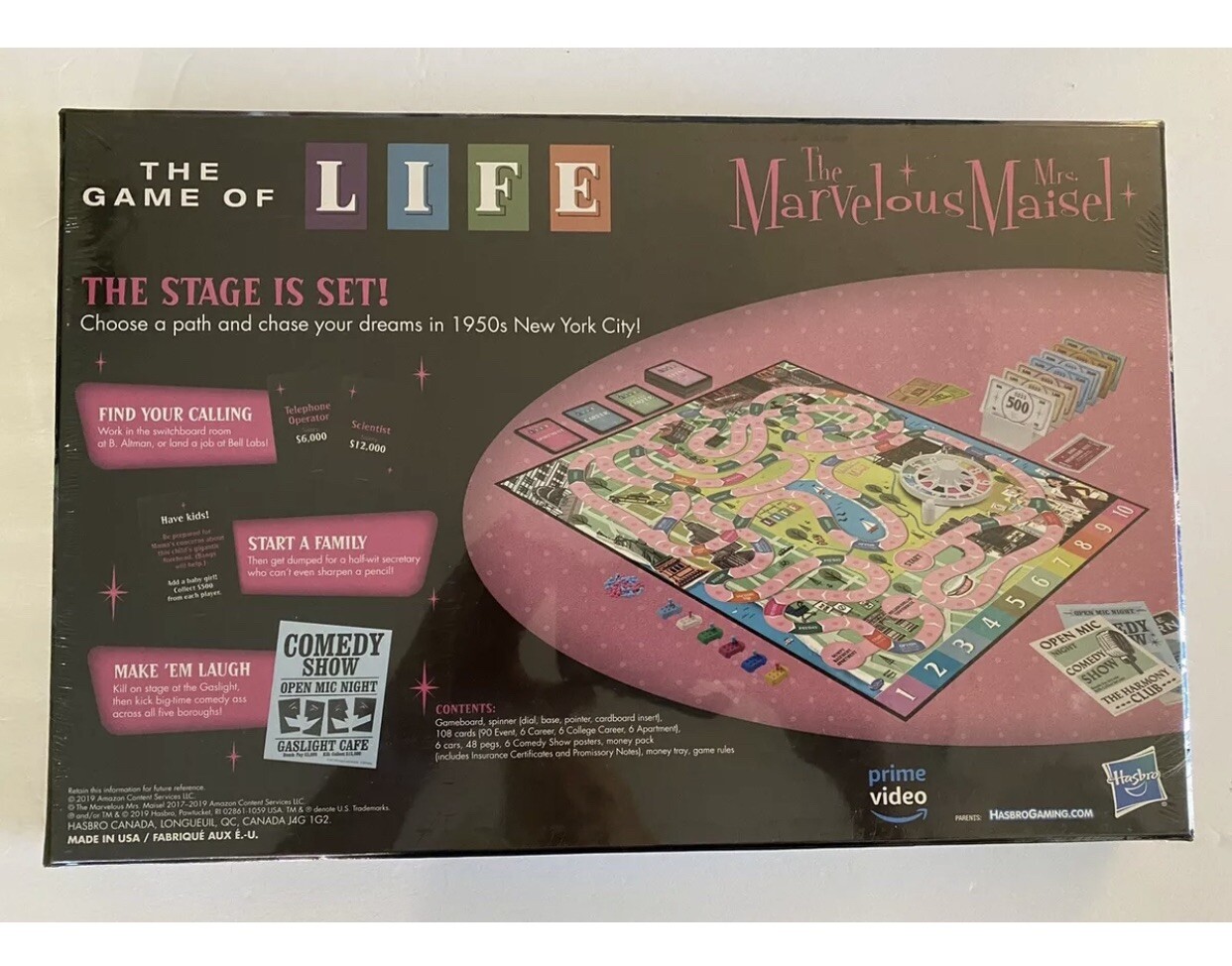 The Game of Life: The Marvelous Mrs. Maisel Edition Board Game; Ages 14 and Up