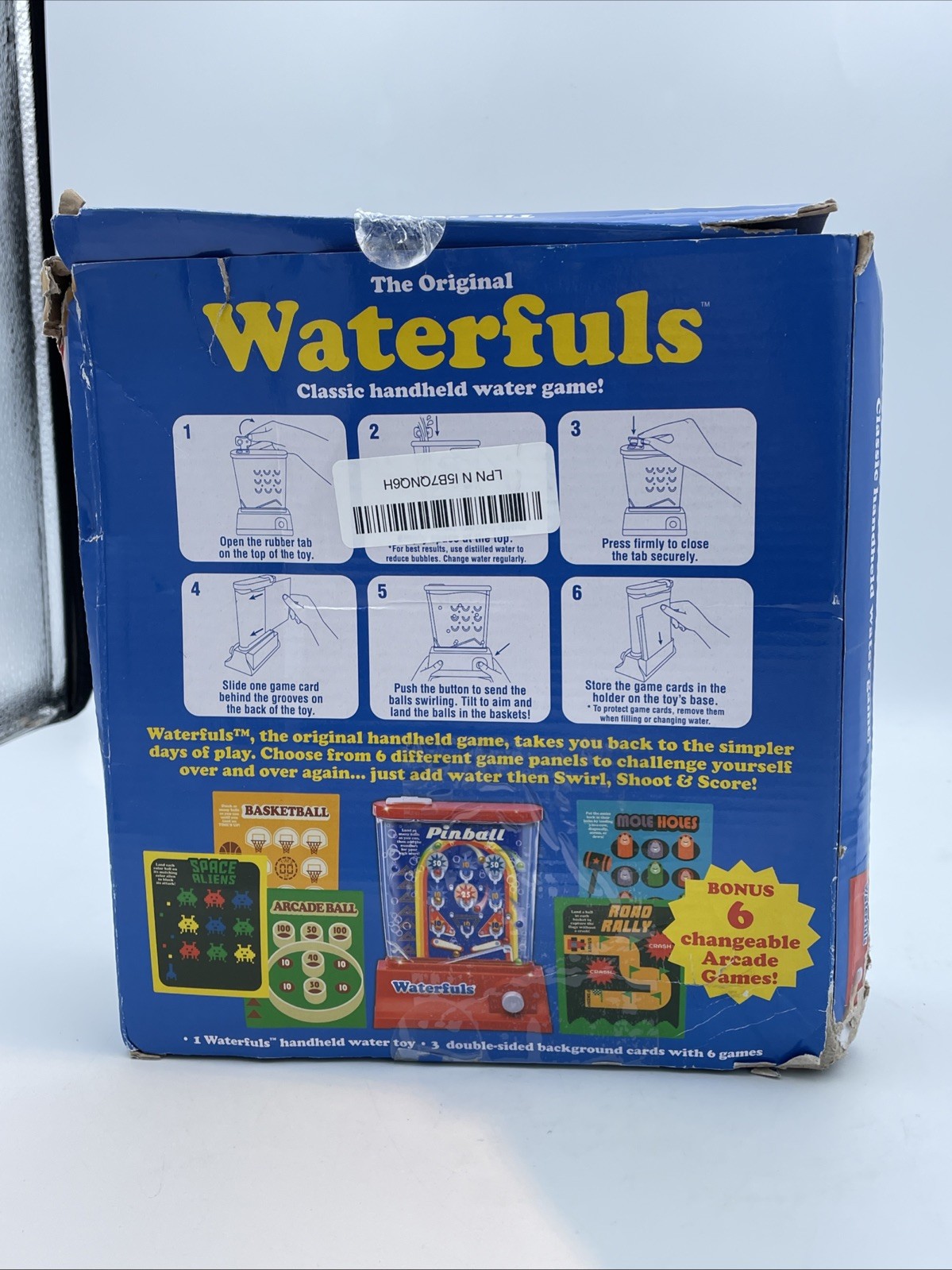 Original Waterfuls Classic Handheld Water Game – Damaged Box