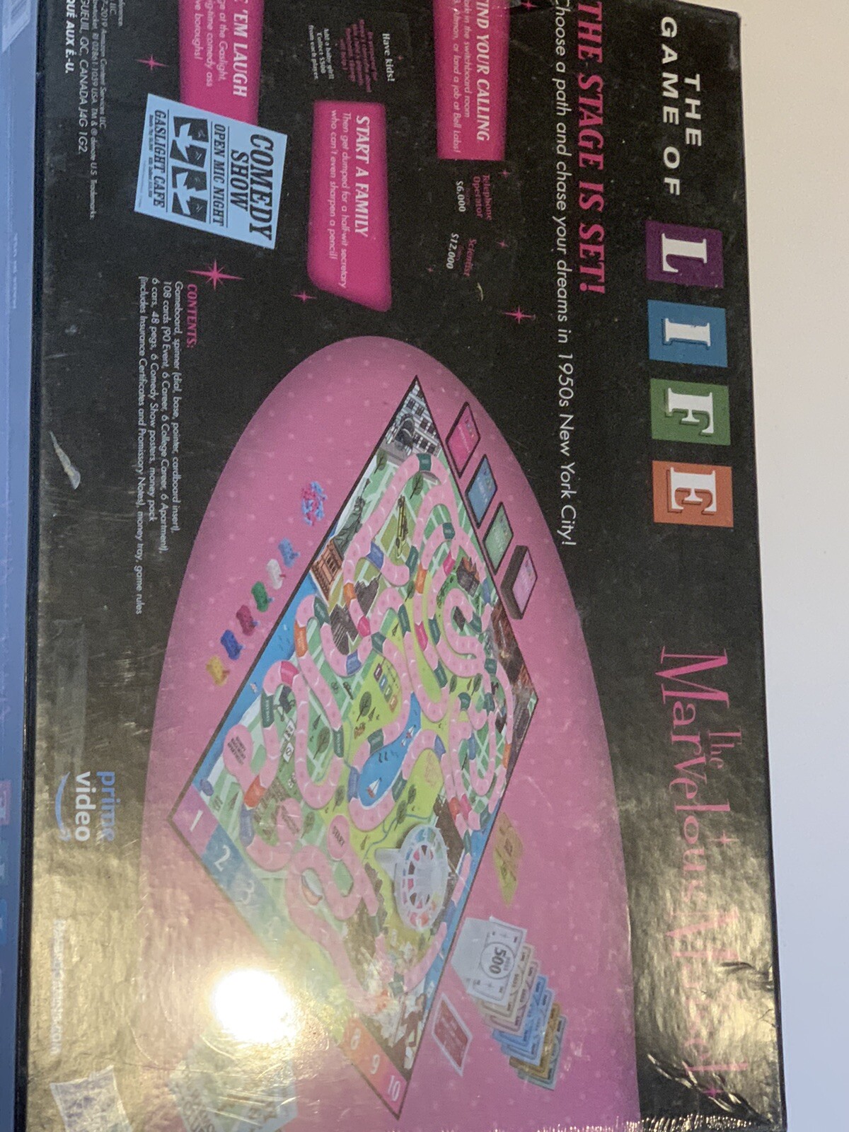 New The Game of Life The Marvelous Mrs. Maisel Edition Game Hasbro 14 Years Plus