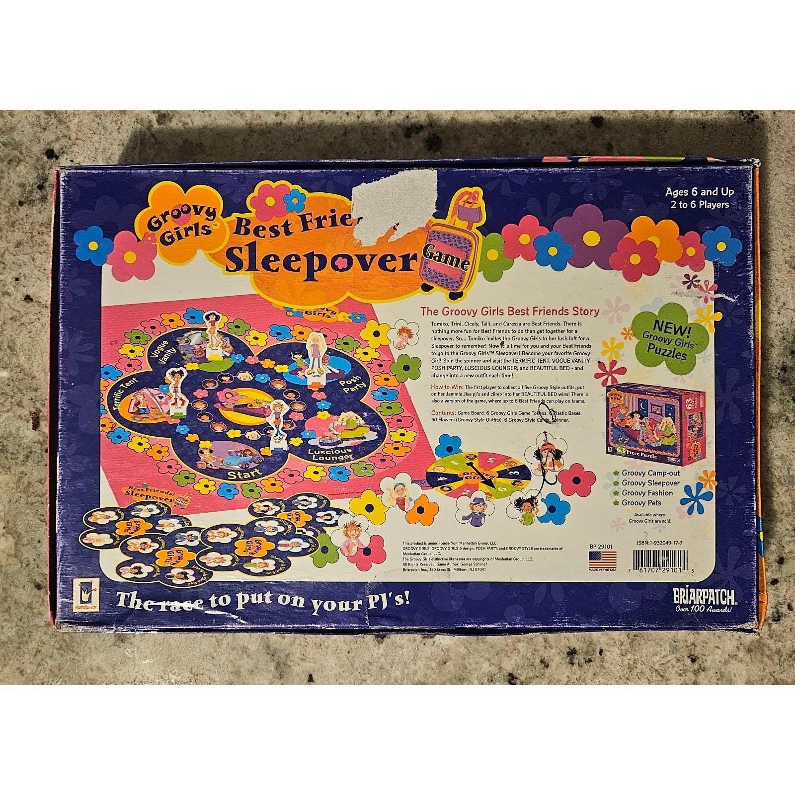 Groovy Girls Best Friends Sleepover Board Game 2002 Vintage 100% Complete