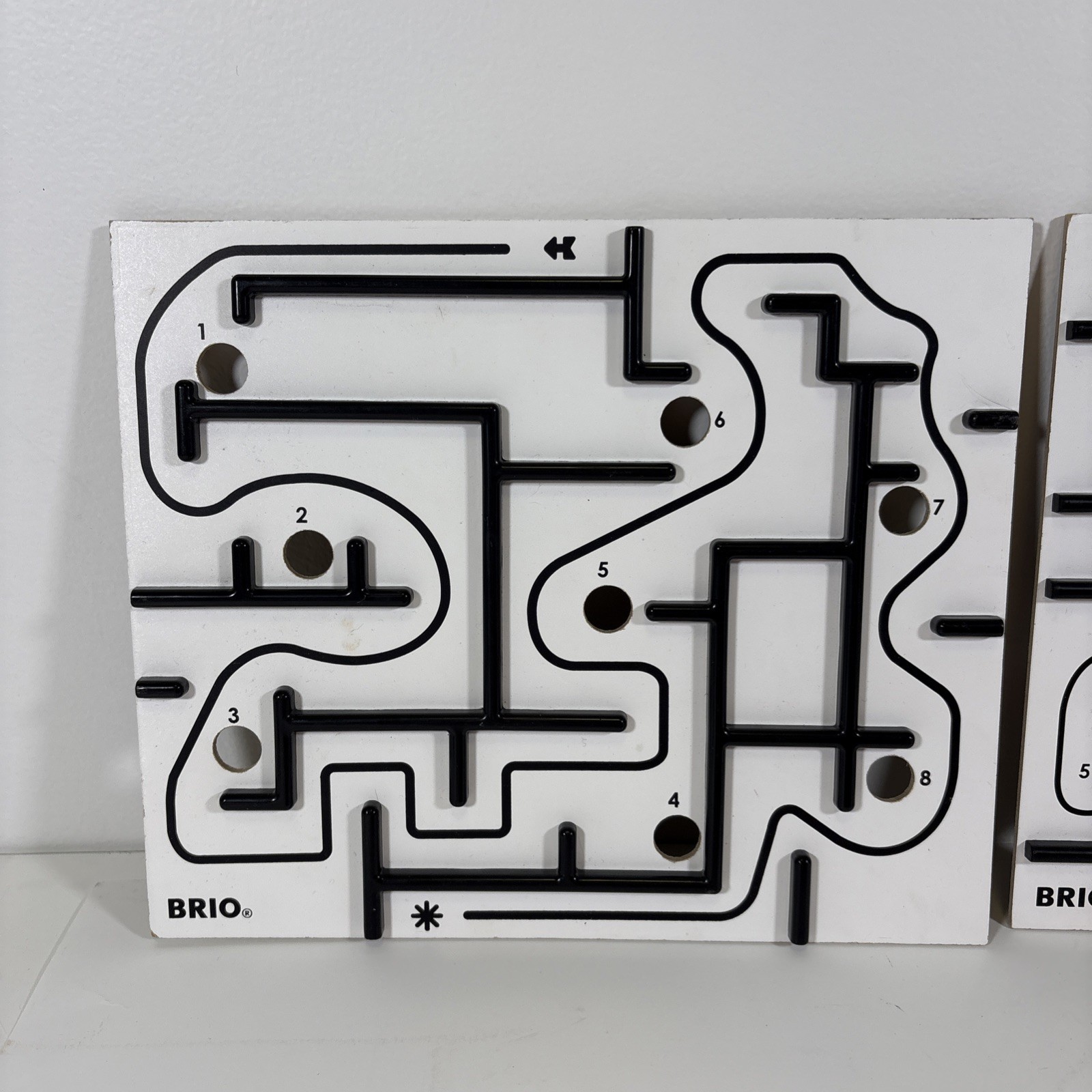 Brio Labyrinth Game Tilt Maze Red Wooden #34020 2006 – No Steel Balls – 3-Board