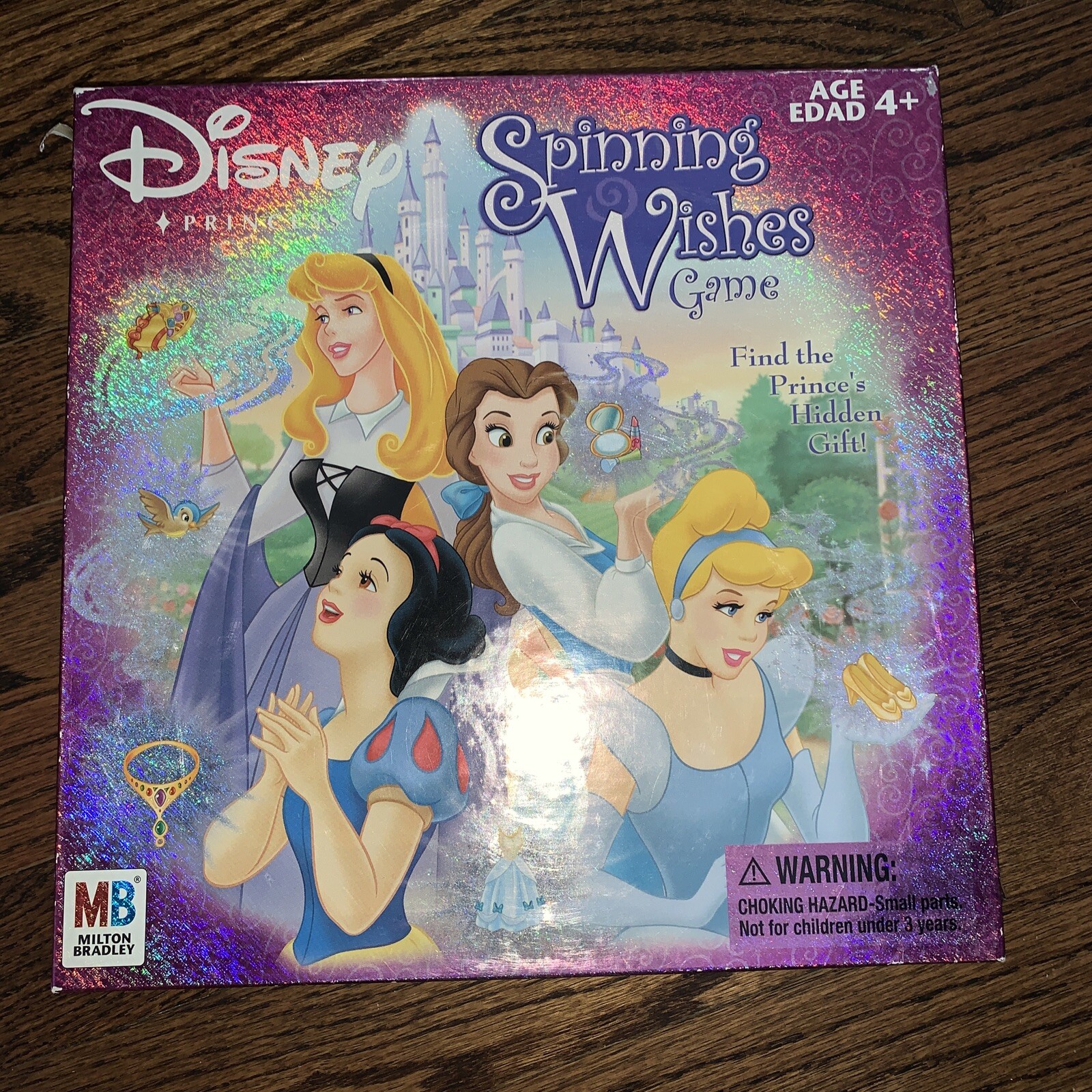 Disney Princess Spinning Wishes Game Milton Bradley 2004