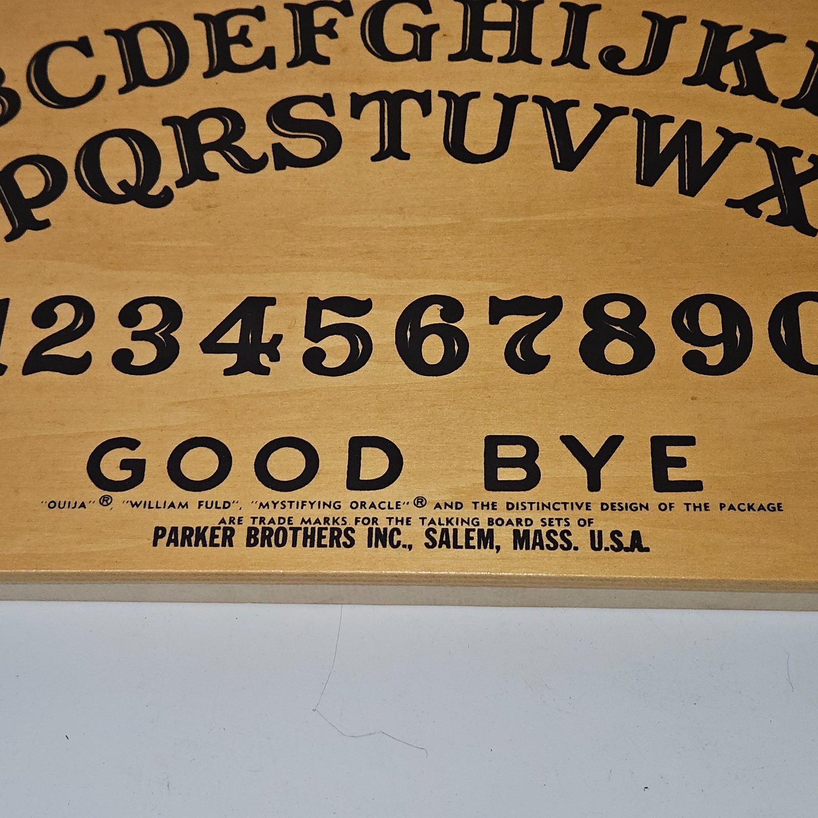 1967 Ouija Board Parker Brothers No.602 William Fuld Wooden Deluxe Edition Rare