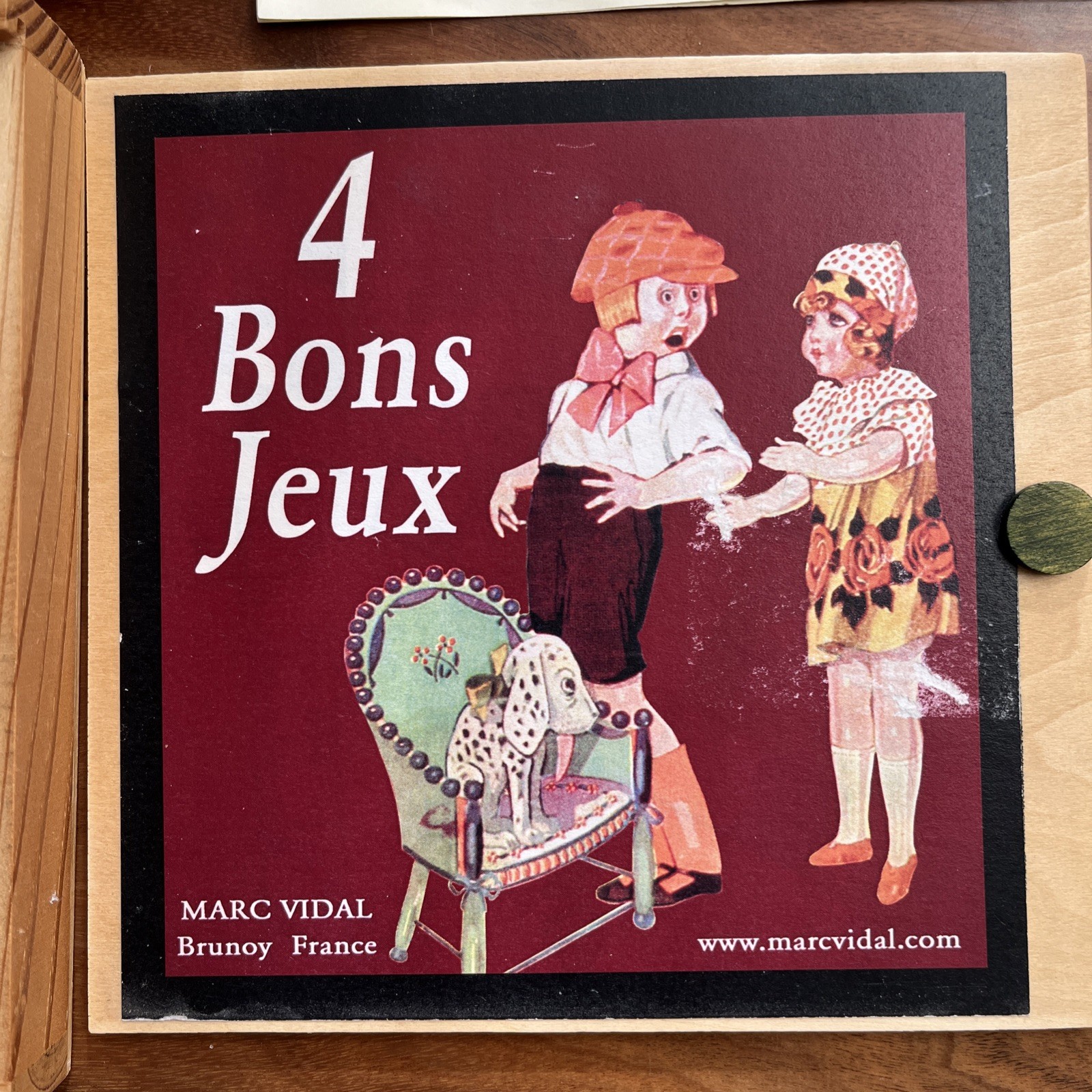 Vintage French Wooden Game Florence And George 4 Bons Jeux