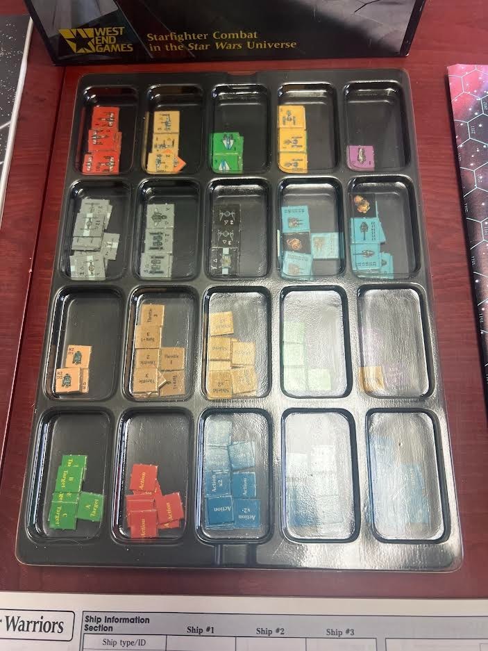 Star Wars: Star Warriors 1987 Starfighter Combat Board Game – West End Games