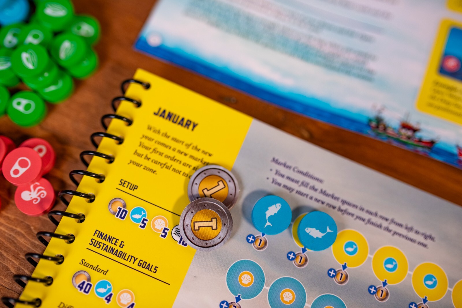 NIS Conservas Board Game – Challenging nautical themed solo bag building