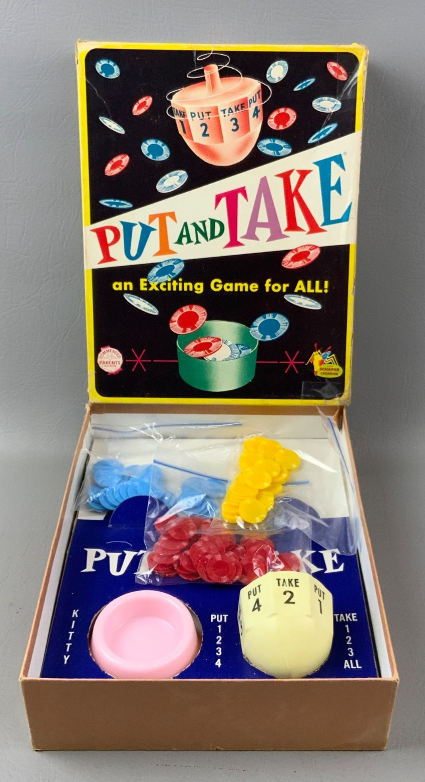 Vintage 1956 Schaper “Put and Take Game” – Item #203 – COMPLETE