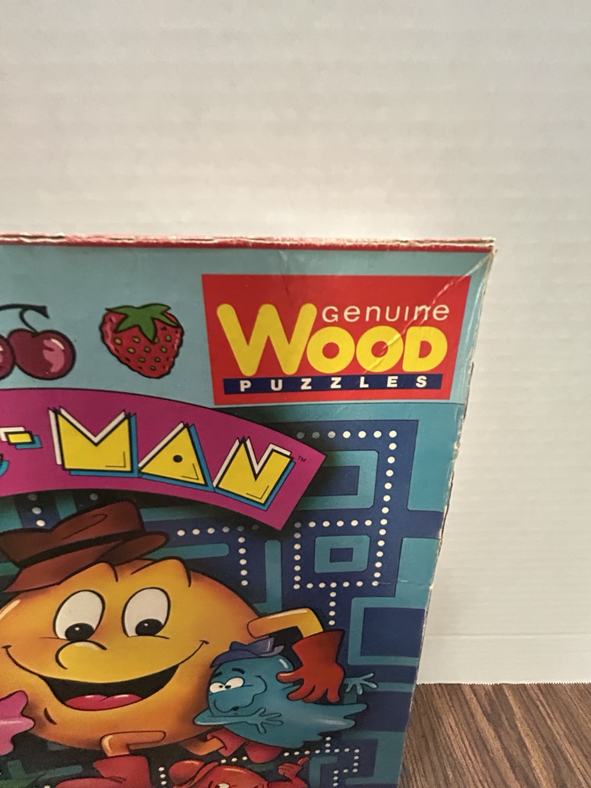 Pac-Man Genuine Wood Puzzles Milton Bradley 80 Pieces with Box