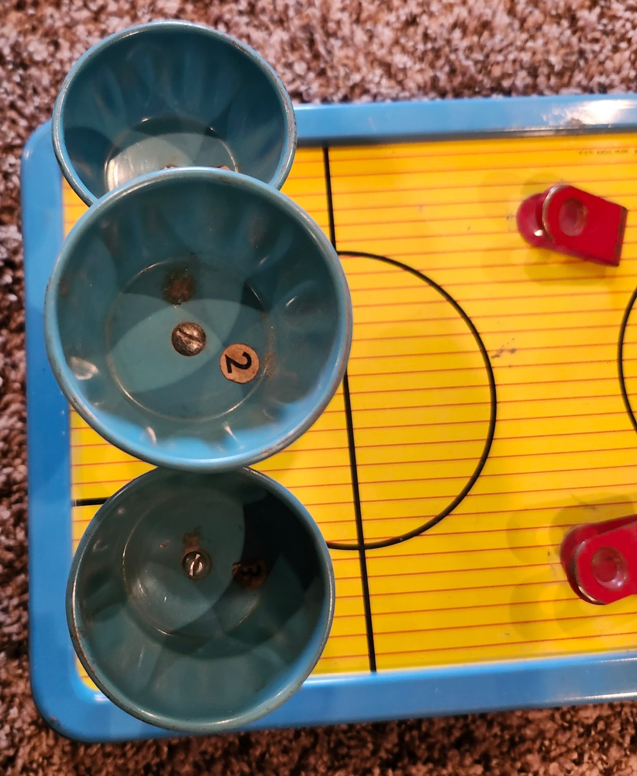 Vintage 1950 Gotham Steel, Automatic G320 Pop Shot Basketball game w/marbles
