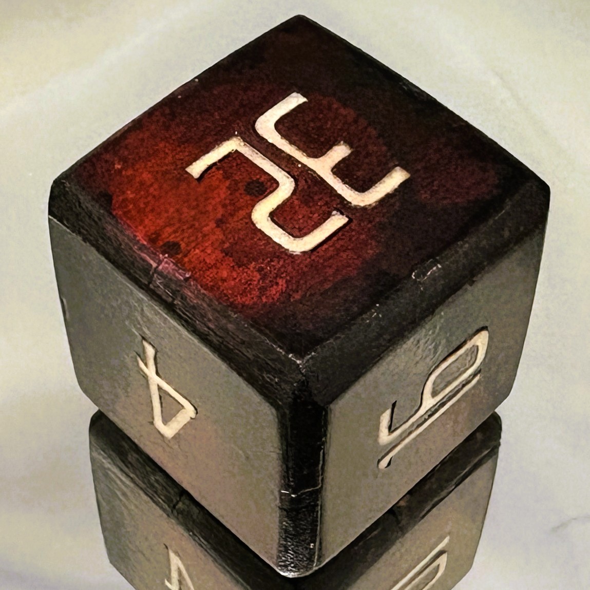 Stellar Sanctuary – Twilight’s Sacred Space – Backgammon Doubling Cube 36mm