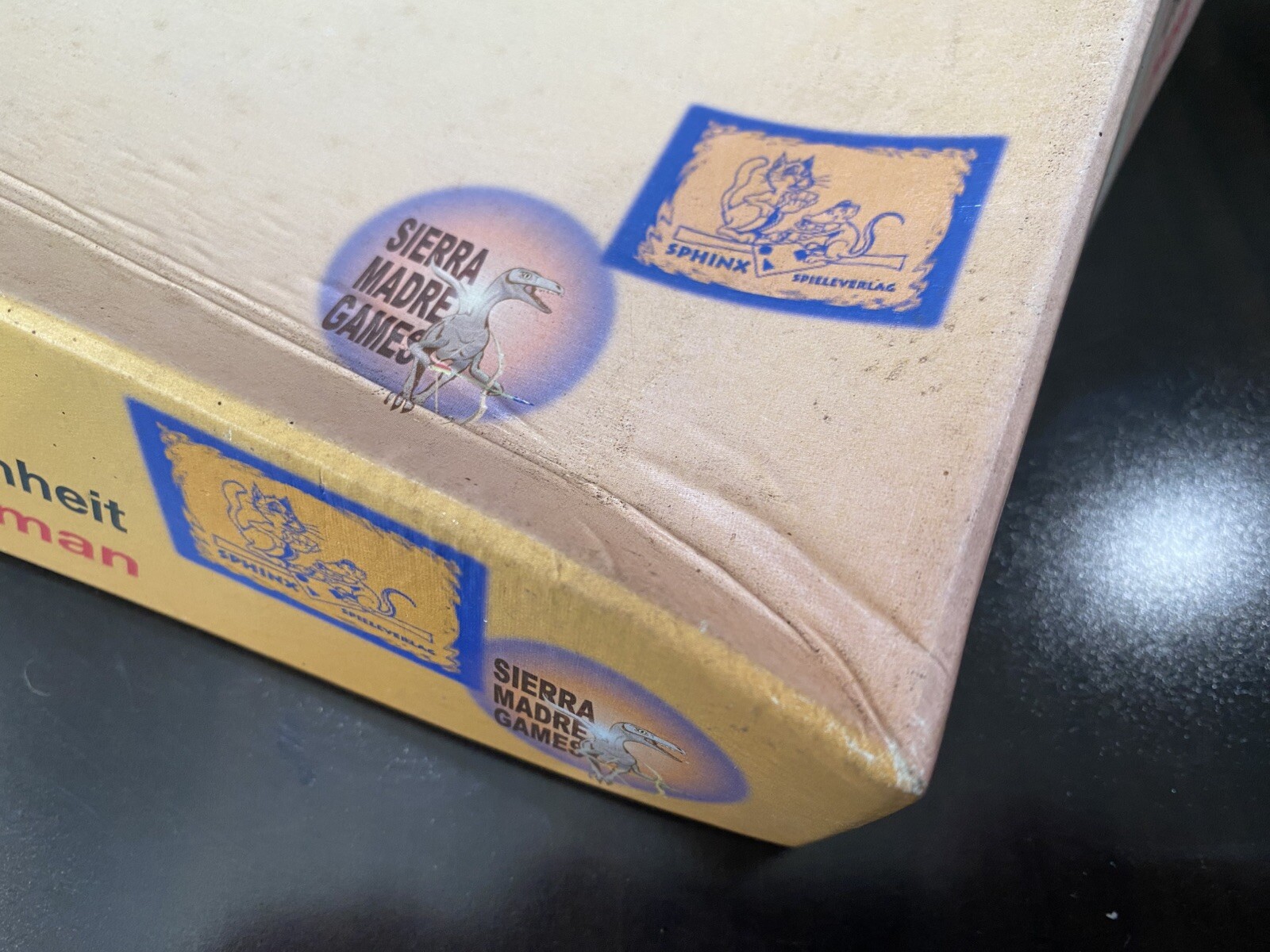 Sierra Madre Board Game Origins – How We Became Human (1st Ed) Box Rough