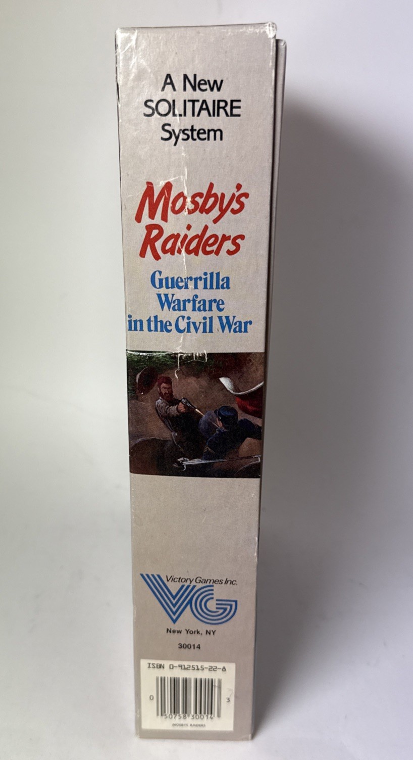 Mosby’s Raiders: Guerilla Warfare in the Civil War 1985 Solitaire Board Game