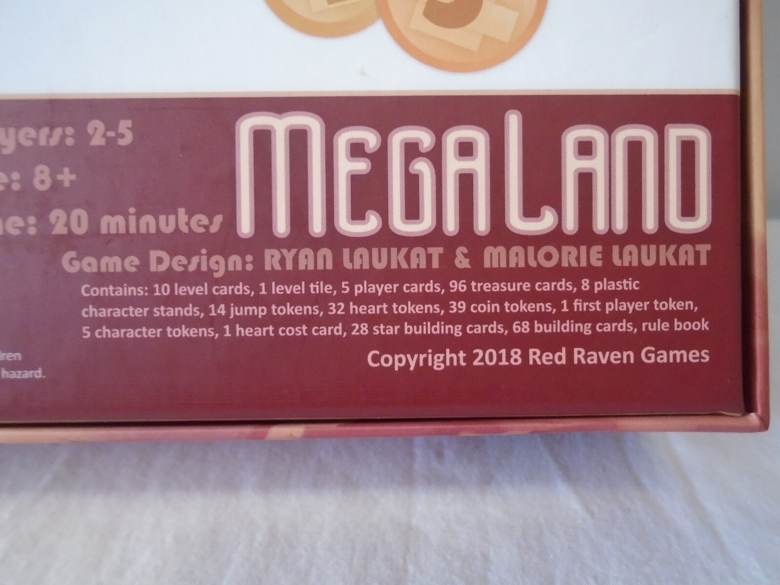 Mega Land Board Game [Red Raven Games 2018] [100% COMPLETE EXCELLENT CONDITION]