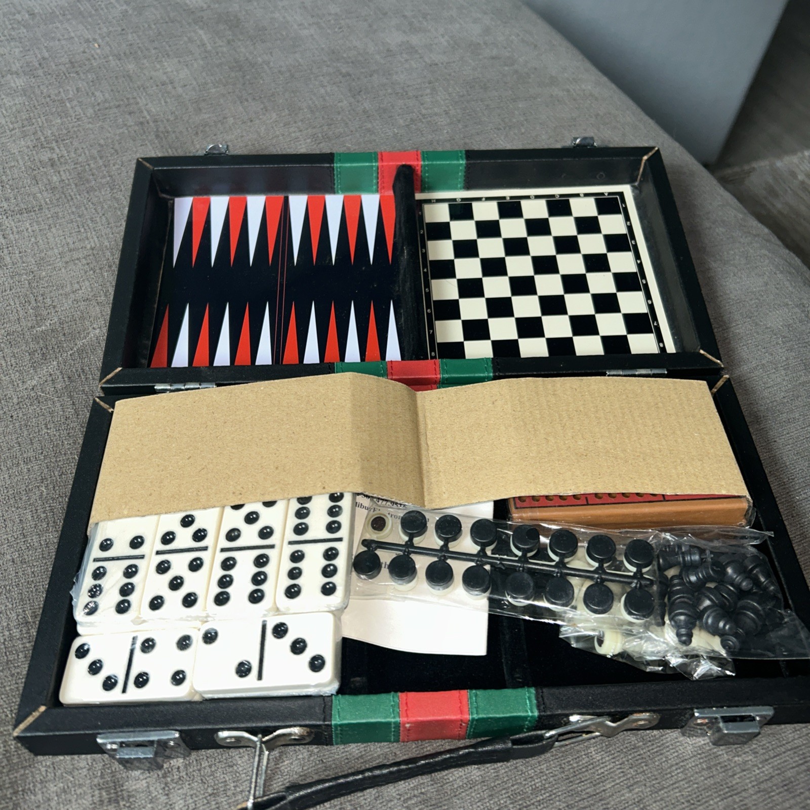Excalibur Electronics 6-in-1 Game Pack Travel Board Games