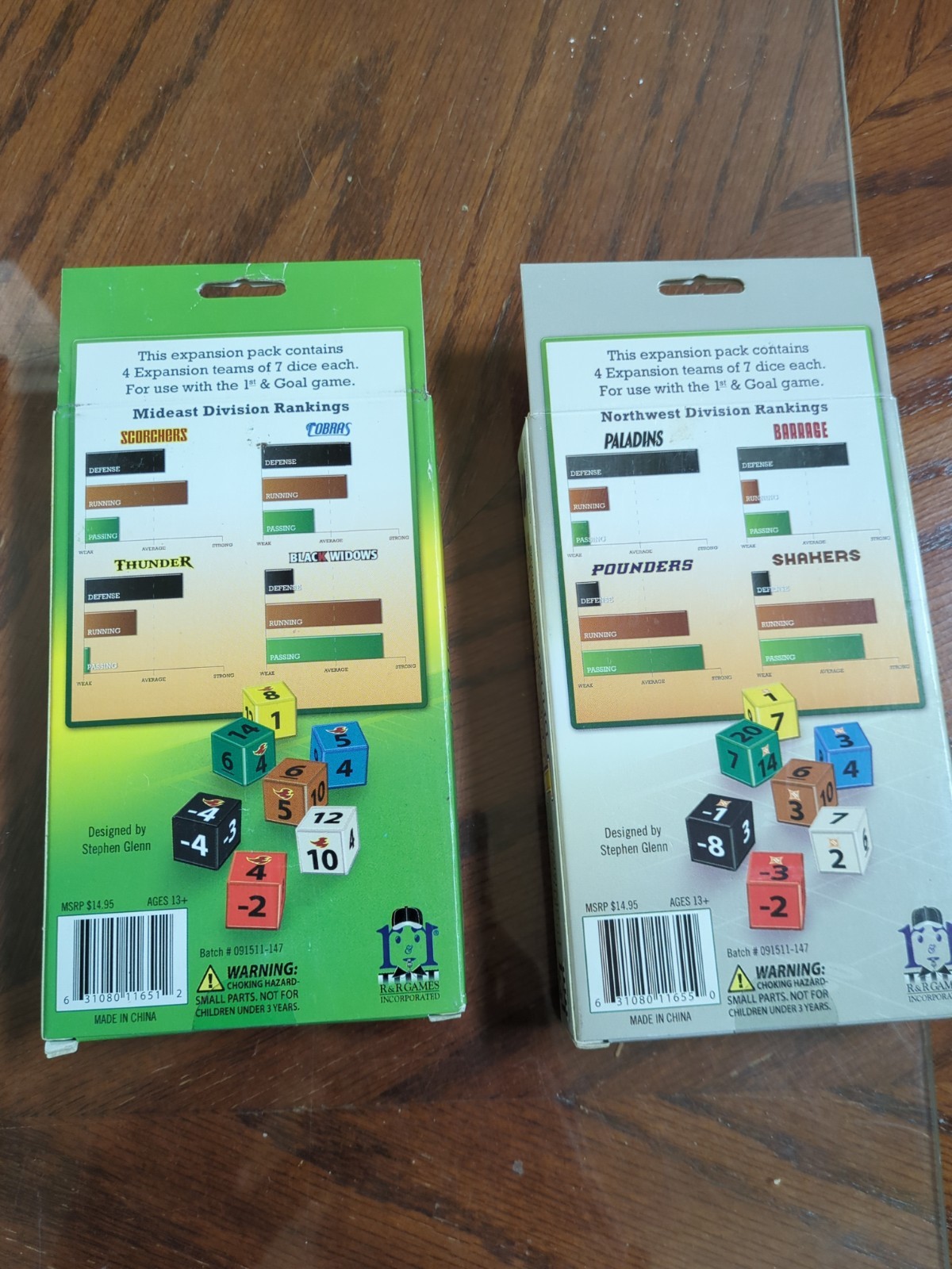 1st & Goal + 4 expansions (12 teams). SEALED UNOPENED NEW