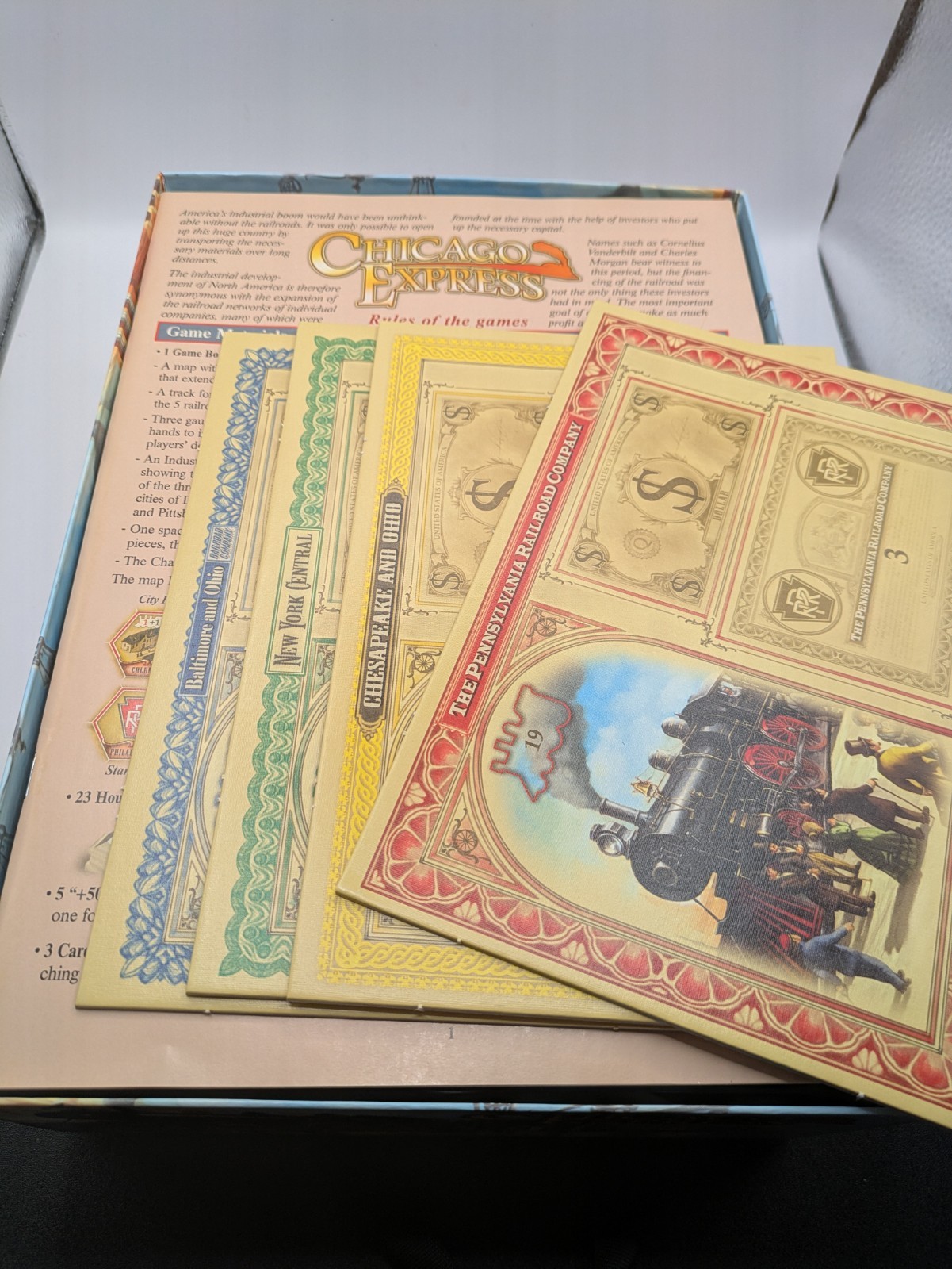 Harry Wu Chicago Express Board Game Queens Games COMPLETE!