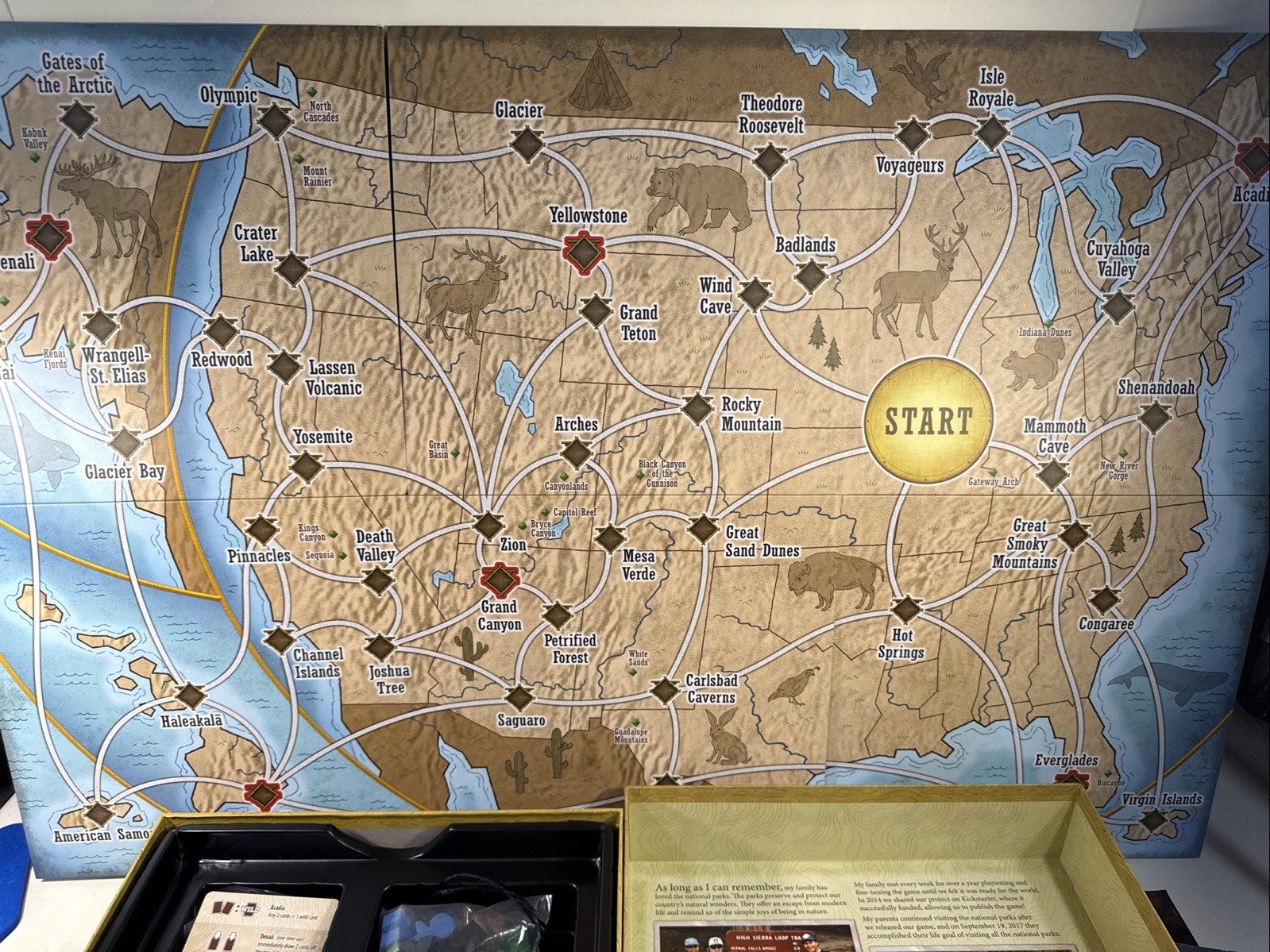 Underdog Games Trekking National Parks Game Board – UG10001
