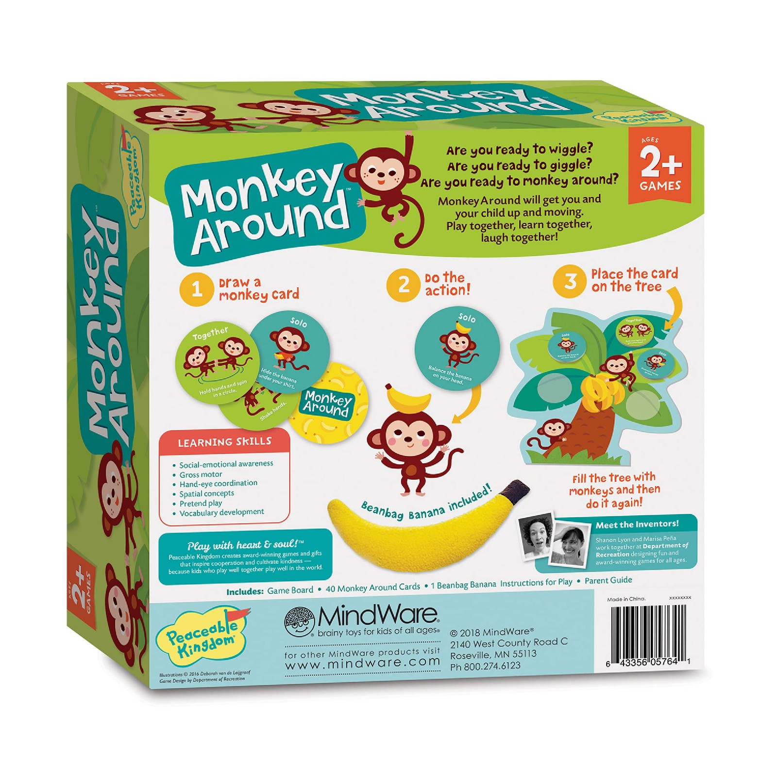 Monkey Around First Game for Toddlers Interactive play with Parent Ages 2+