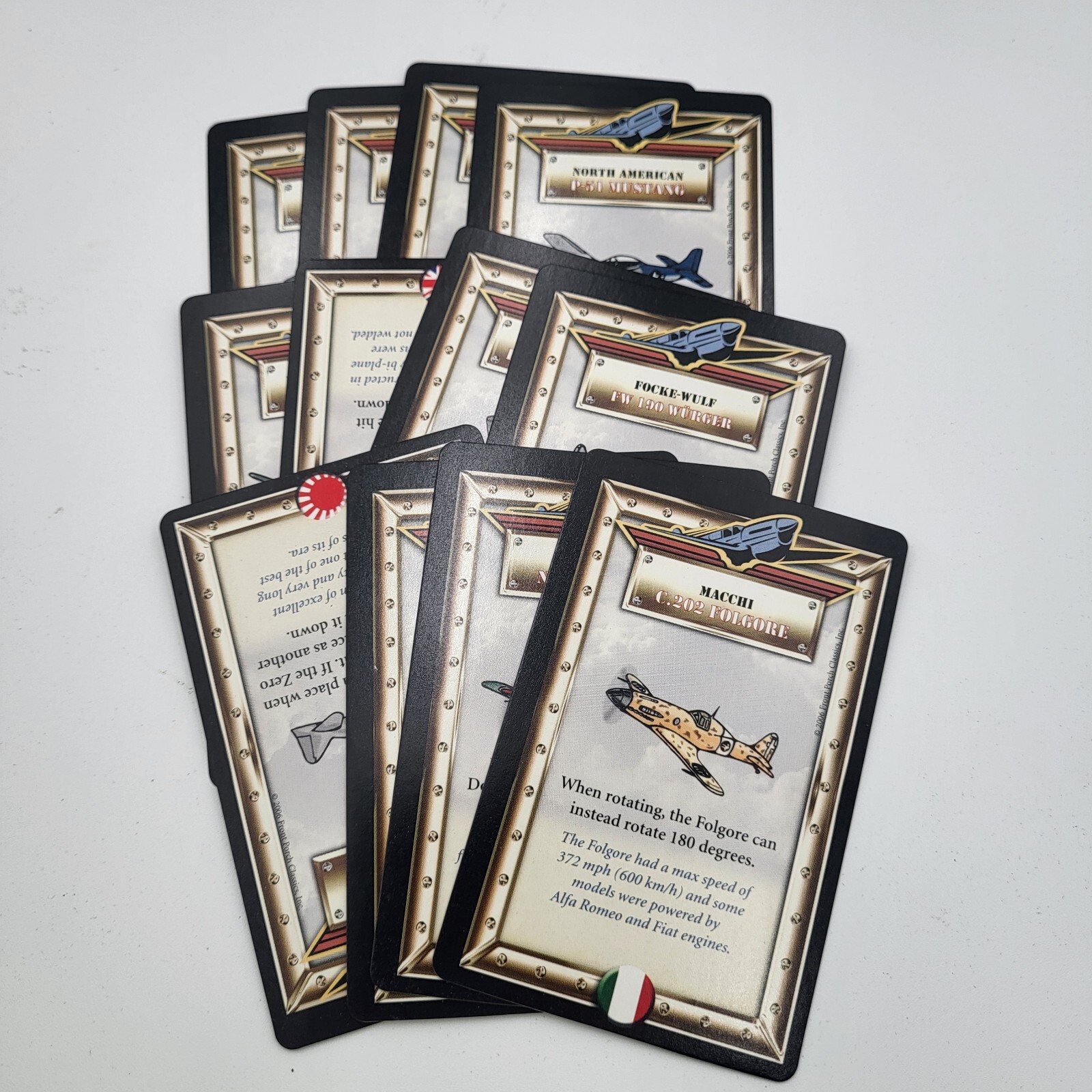 Sortie Bookshelf Edition WWII Aerial Dogfighting Game Front Porch Wooden Case