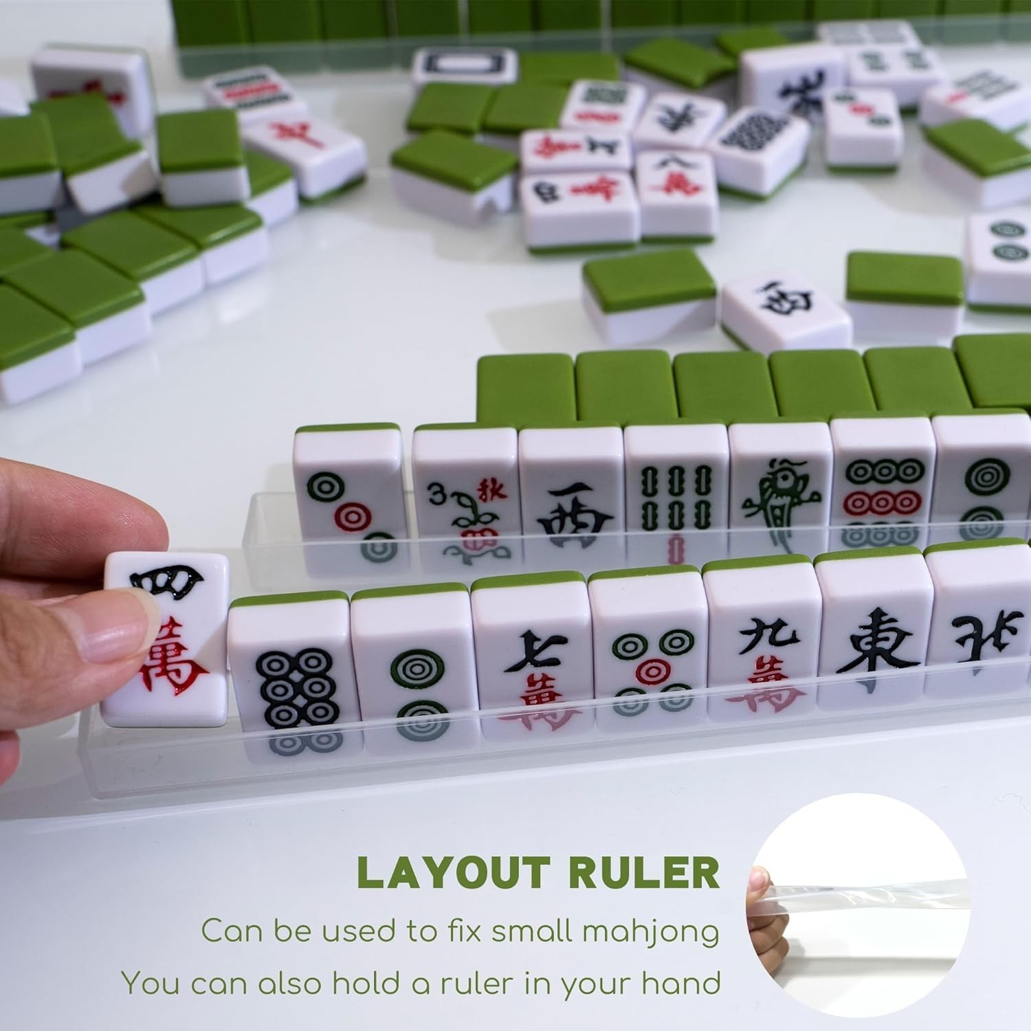 Mini Chinese Mahjong Set – 144Pcs Traditional Travel Game with Case, Portable Sm