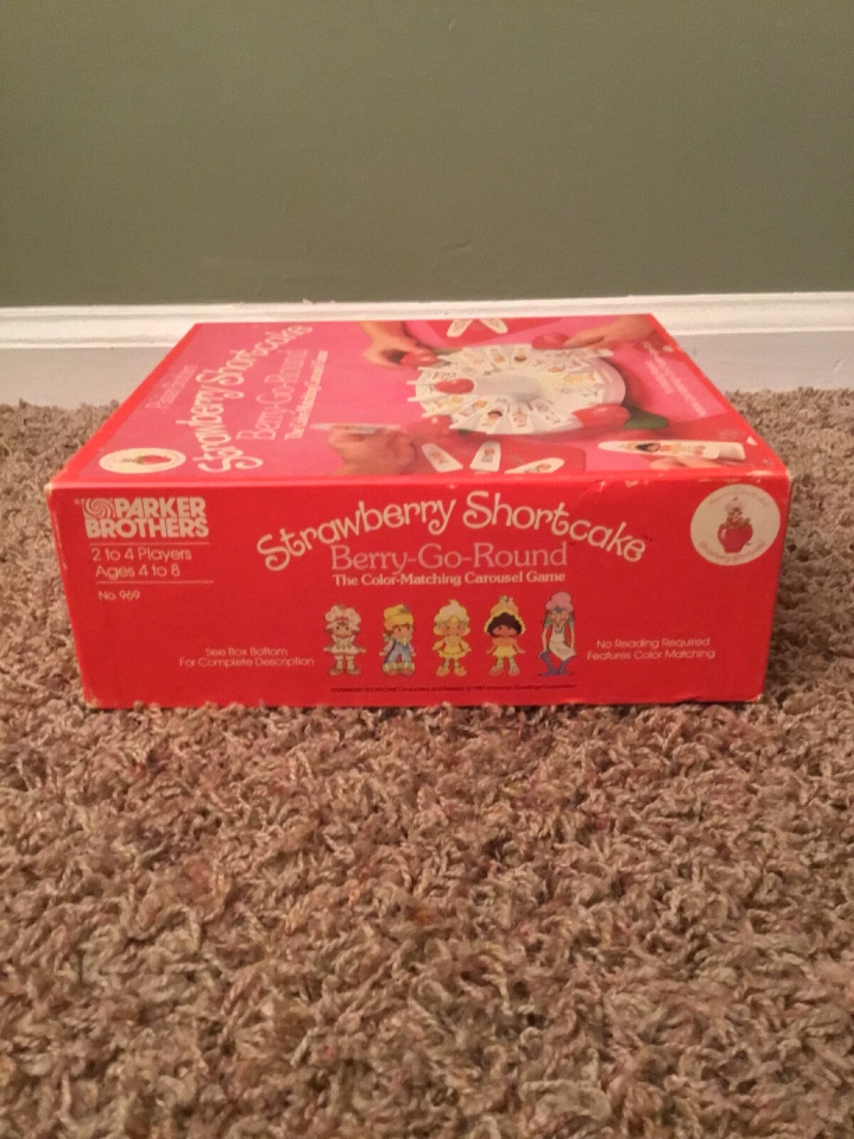 Vintage 1981 Parker Brothers Strawberry Shortcake Board Game Near Complete