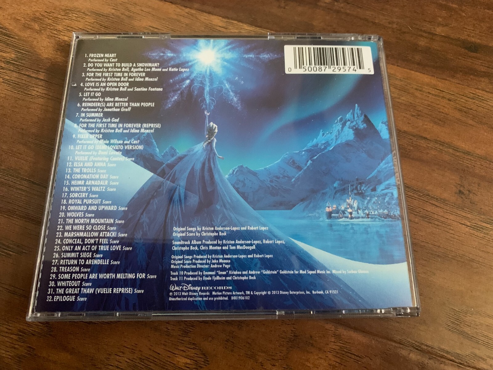 Frozen Lot:Surprise Slides+Match+Kristoff+SvenPlush+Elsa-Anna Tin+Dominos+CD+Mat