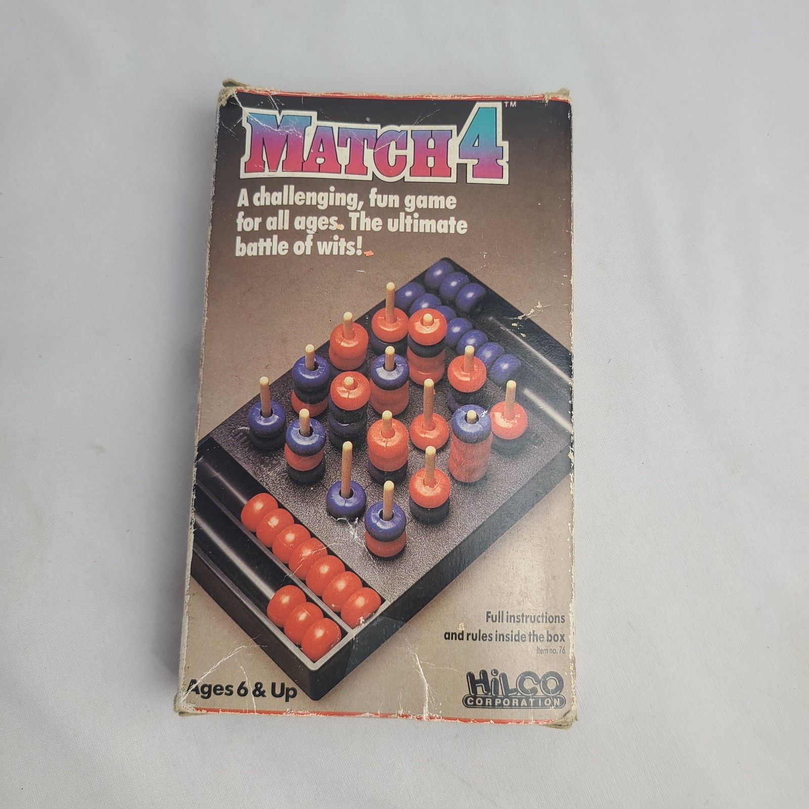 VTG Hilco Match 4 Strategy Board Game The Ultimate Battle of Wits Complete Box