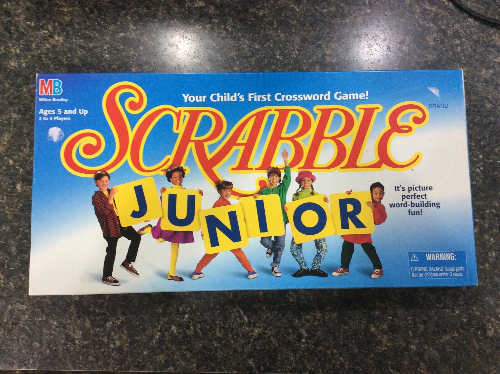 Scrabble Junior By Milton Bradley For Ages 5 and Up Complete Game