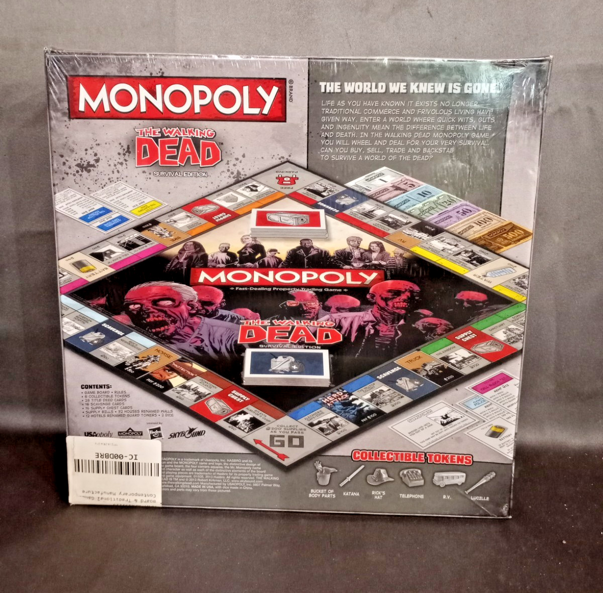 USAopoly Monopoly The Walking Dead Board Game Survival Edition NEW