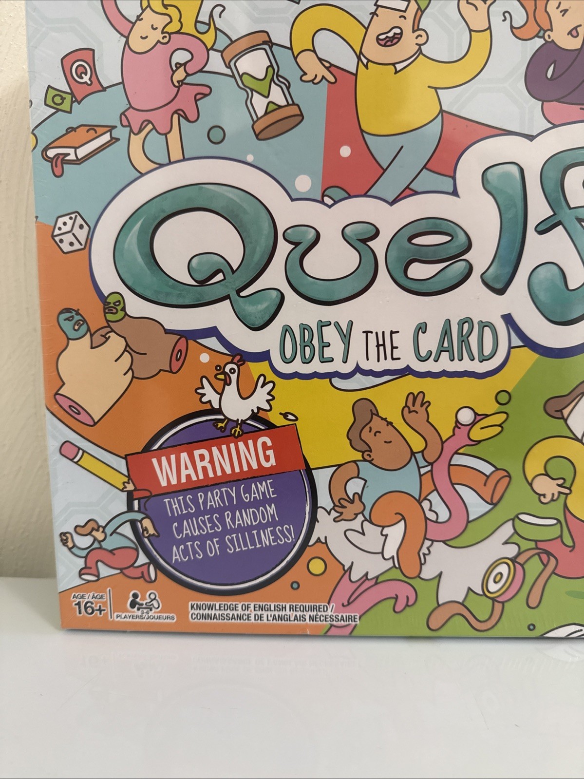 Quelf Board Game New Sealed Family Party Game by Wiggity Bang Obey The Card Rule