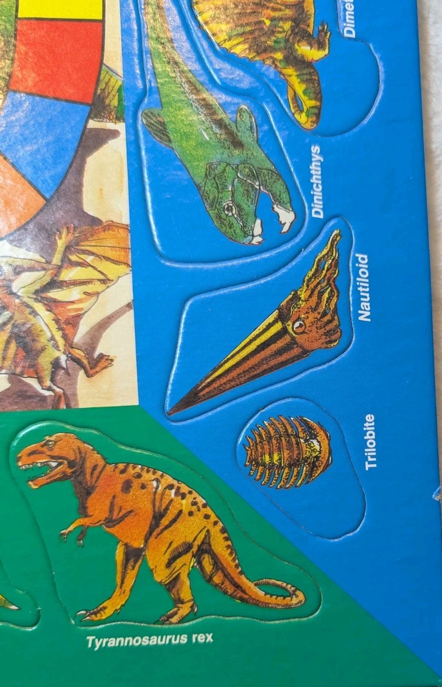 Vintage Dinosaurs and Things Puzzle Board Game 1986 Aristoplay – COMPLETE Rare